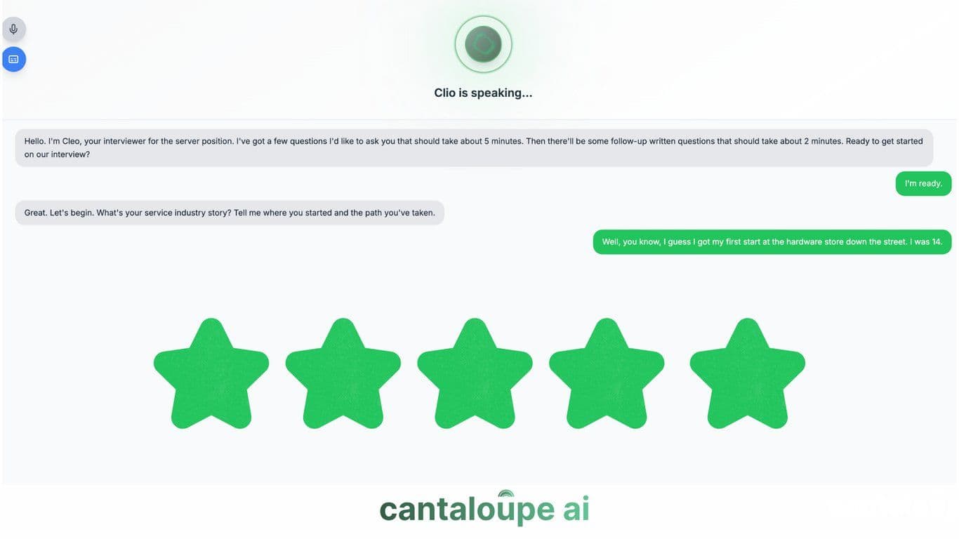 Cantaloupe AI has received a +60 NPS among dozens of applicants since August 1st, 2025